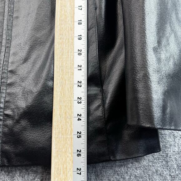 Gianni Velente Men's Genuine Leather Jacket Black Zip Front Quilted Lining Large - Picture 8 of 8